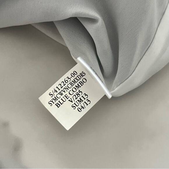 Banana Republic Milly Collection color block maxi dress green blue Sz 2 feminine - Picture 11 of 12